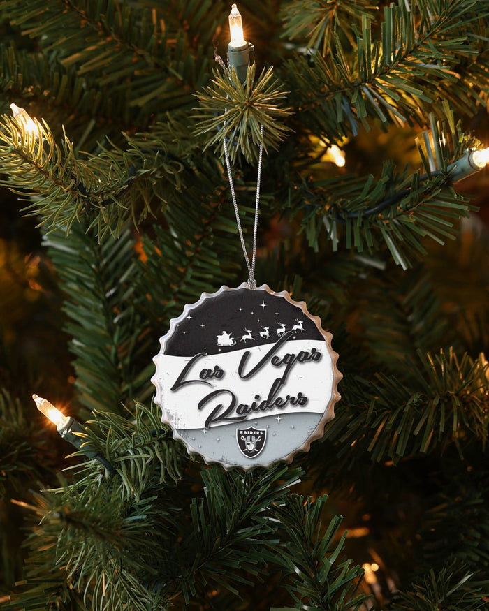 Las Vegas Raiders Bottlecap Sign Ornament FOCO - FOCO.com