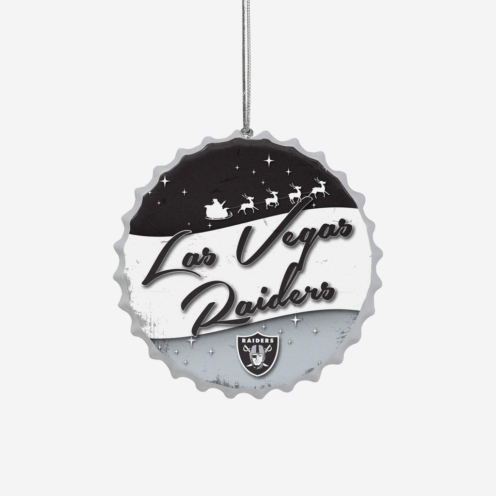 Las Vegas Raiders Bottlecap Sign Ornament FOCO - FOCO.com