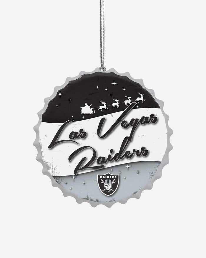 Las Vegas Raiders Bottlecap Sign Ornament FOCO - FOCO.com