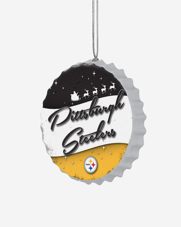 Pittsburgh Steelers Bottlecap Sign Ornament FOCO - FOCO.com