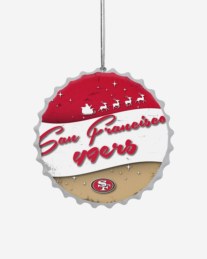 San Francisco 49ers Bottlecap Sign Ornament FOCO - FOCO.com