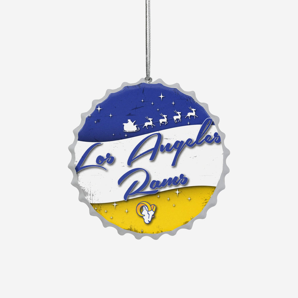 Los Angeles Rams Bottlecap Sign Ornament FOCO - FOCO.com