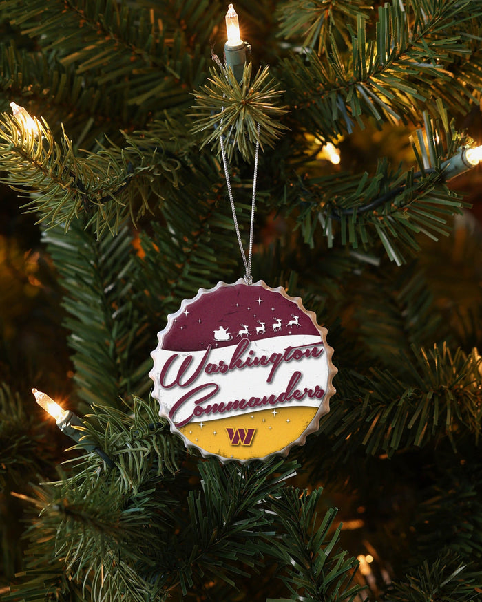 Washington Commanders Bottlecap Sign Ornament FOCO - FOCO.com