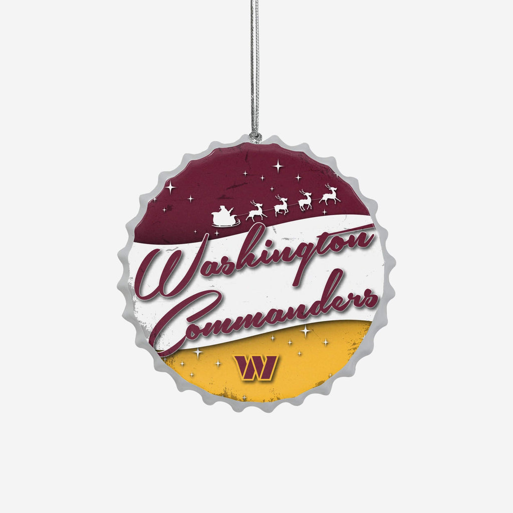 Washington Commanders Bottlecap Sign Ornament FOCO - FOCO.com