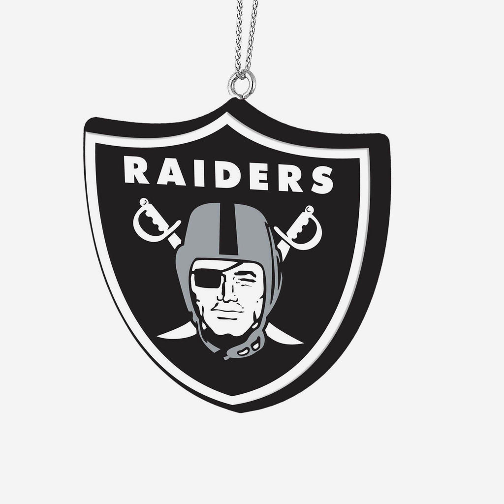 Las Vegas Raiders Resin Logo Ornament FOCO - FOCO.com