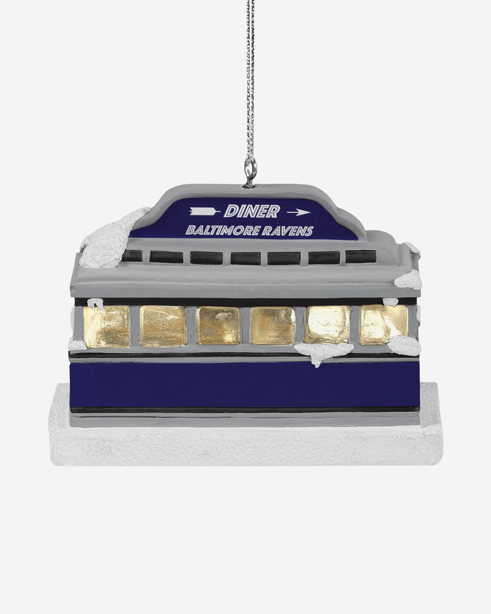 Baltimore Ravens Light Up Diner Ornament FOCO - FOCO.com