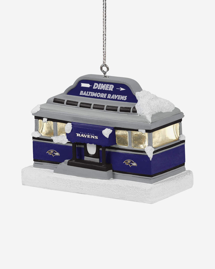 Baltimore Ravens Light Up Diner Ornament FOCO - FOCO.com