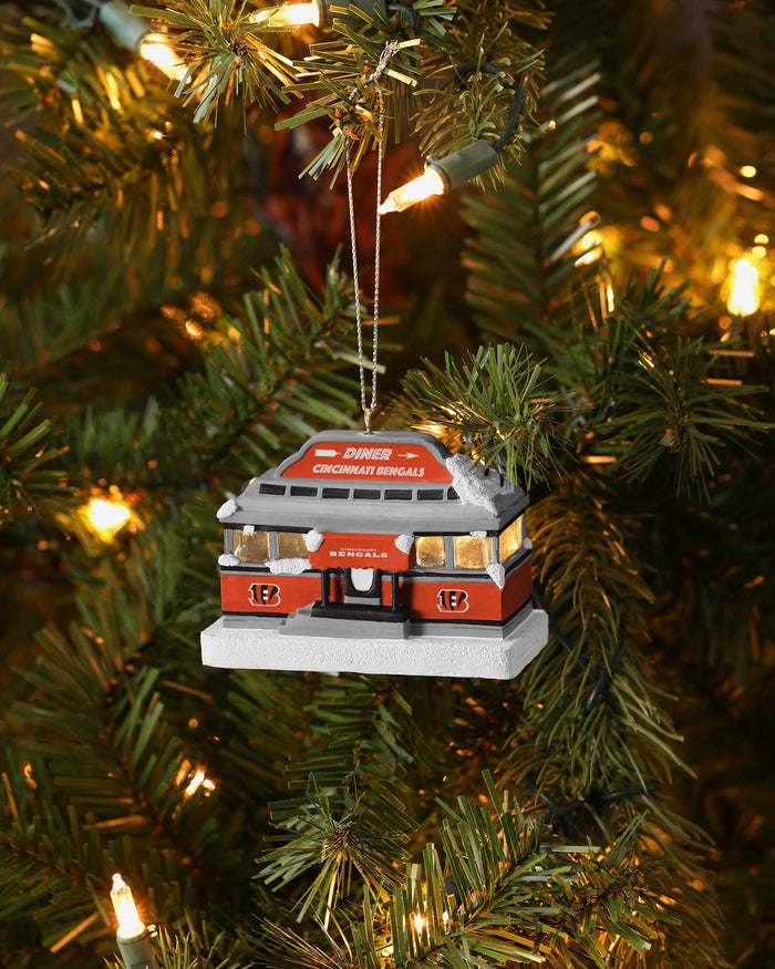 Cincinnati Bengals Light Up Diner Ornament FOCO - FOCO.com