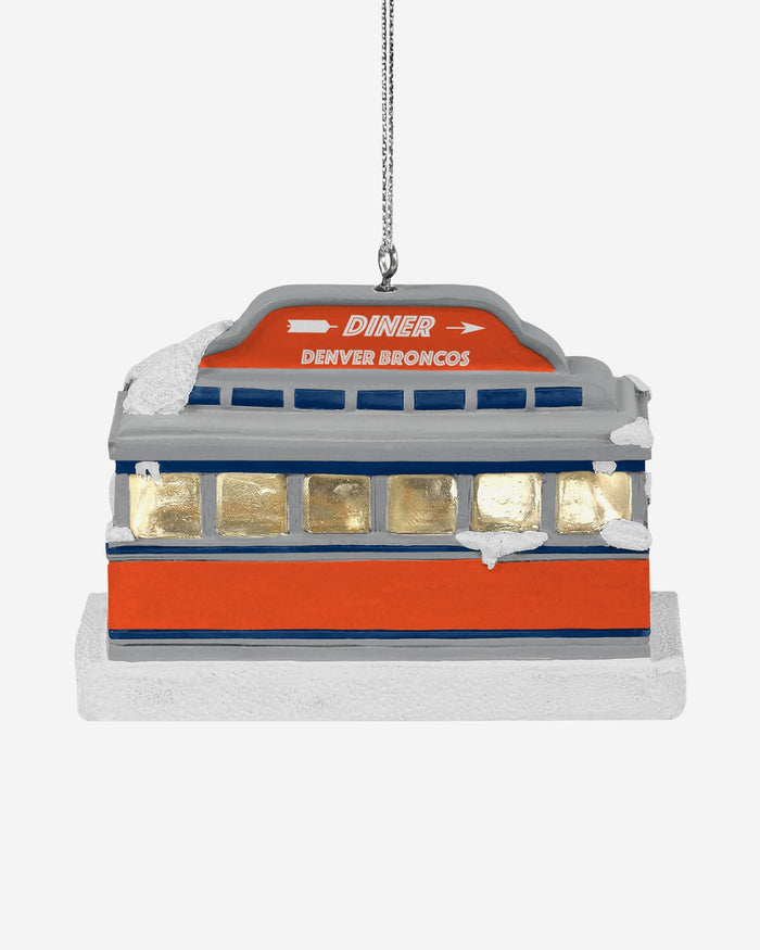 Denver Broncos Light Up Diner Ornament FOCO - FOCO.com