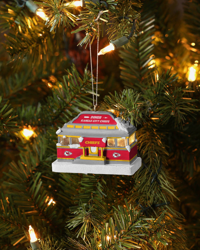 Kansas City Chiefs Light Up Diner Ornament FOCO - FOCO.com