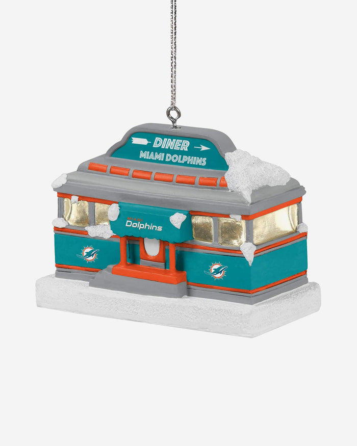 Miami Dolphins Light Up Diner Ornament FOCO - FOCO.com