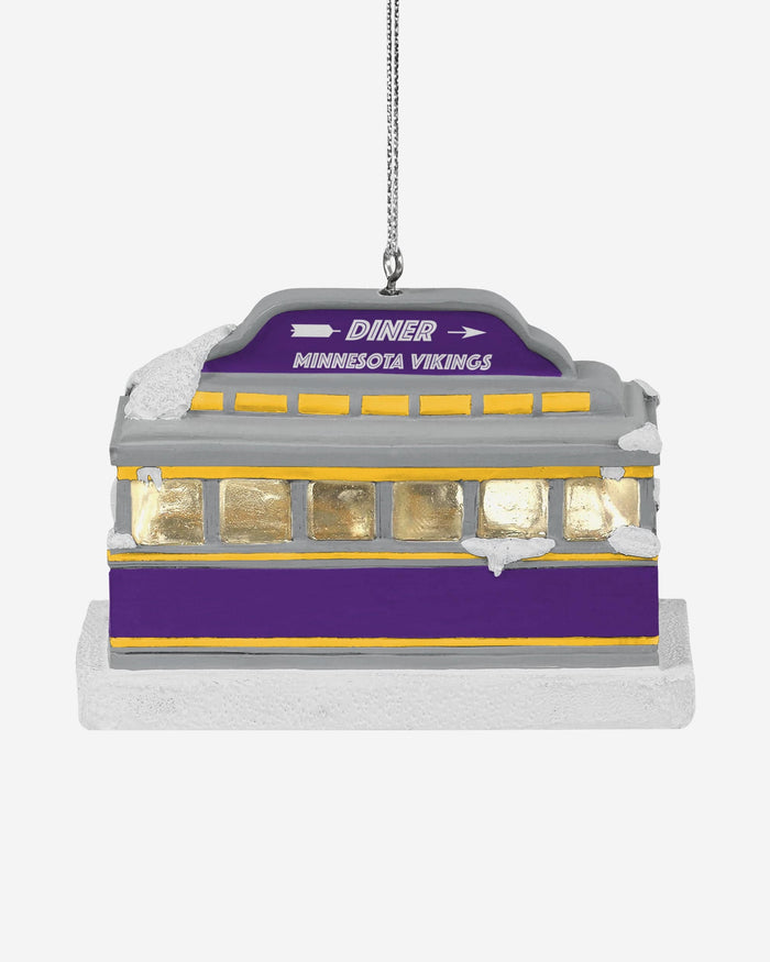 Minnesota Vikings Light Up Diner Ornament FOCO - FOCO.com