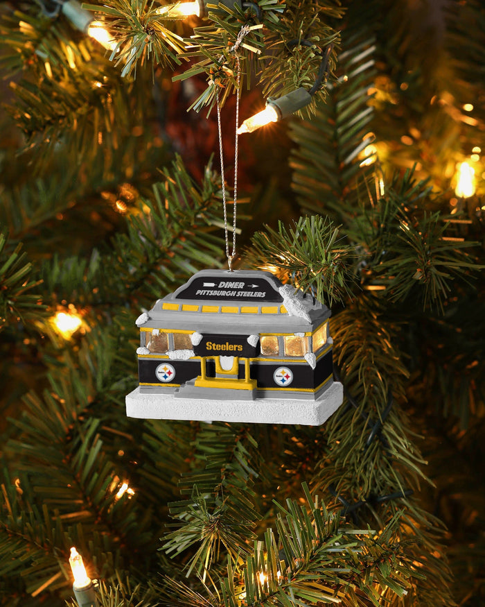 Pittsburgh Steelers Light Up Diner Ornament FOCO - FOCO.com