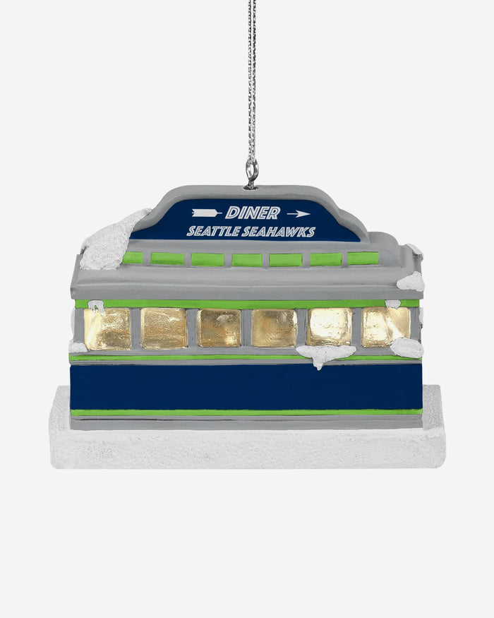 Seattle Seahawks Light Up Diner Ornament FOCO - FOCO.com