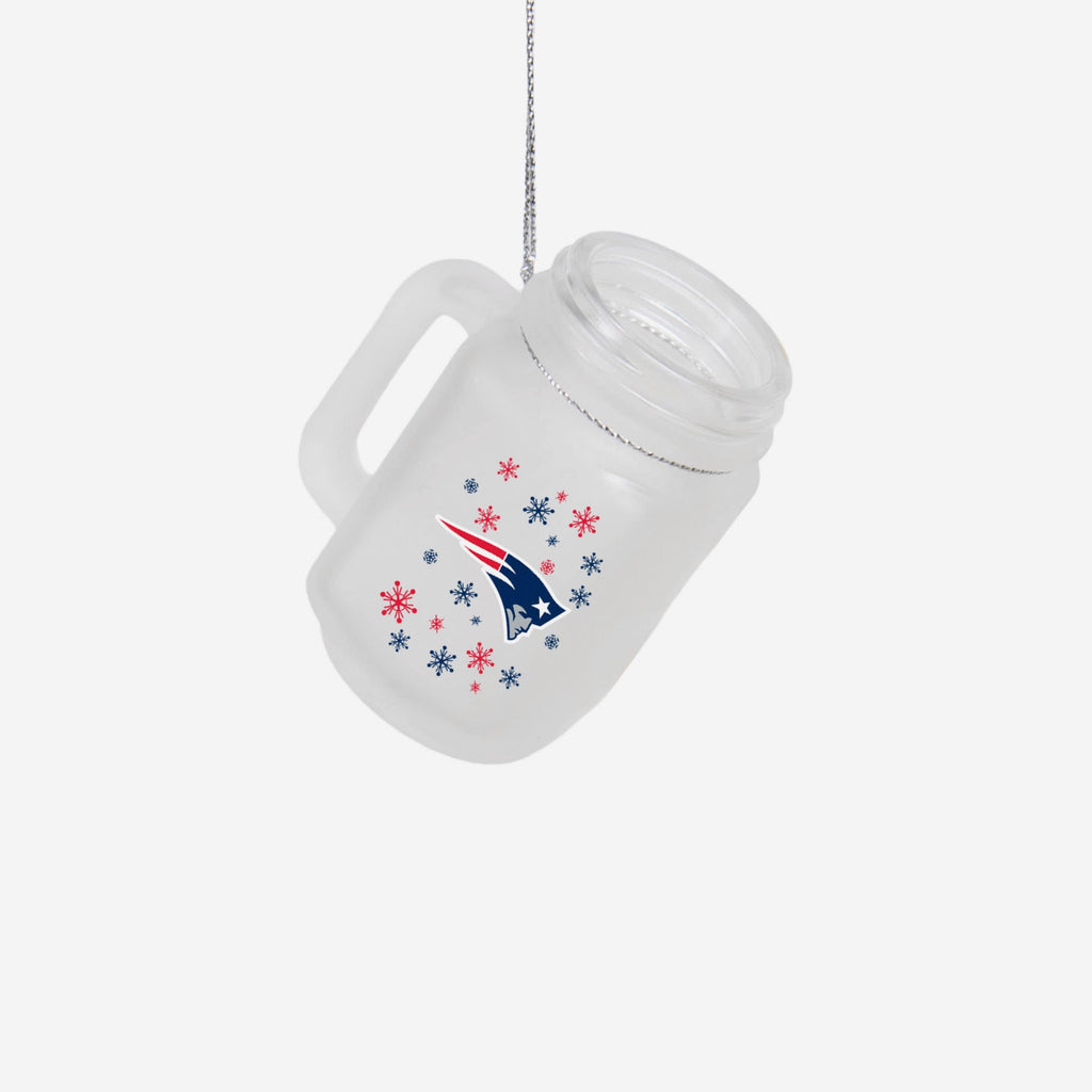 New England Patriots Mason Jar Ornament FOCO - FOCO.com