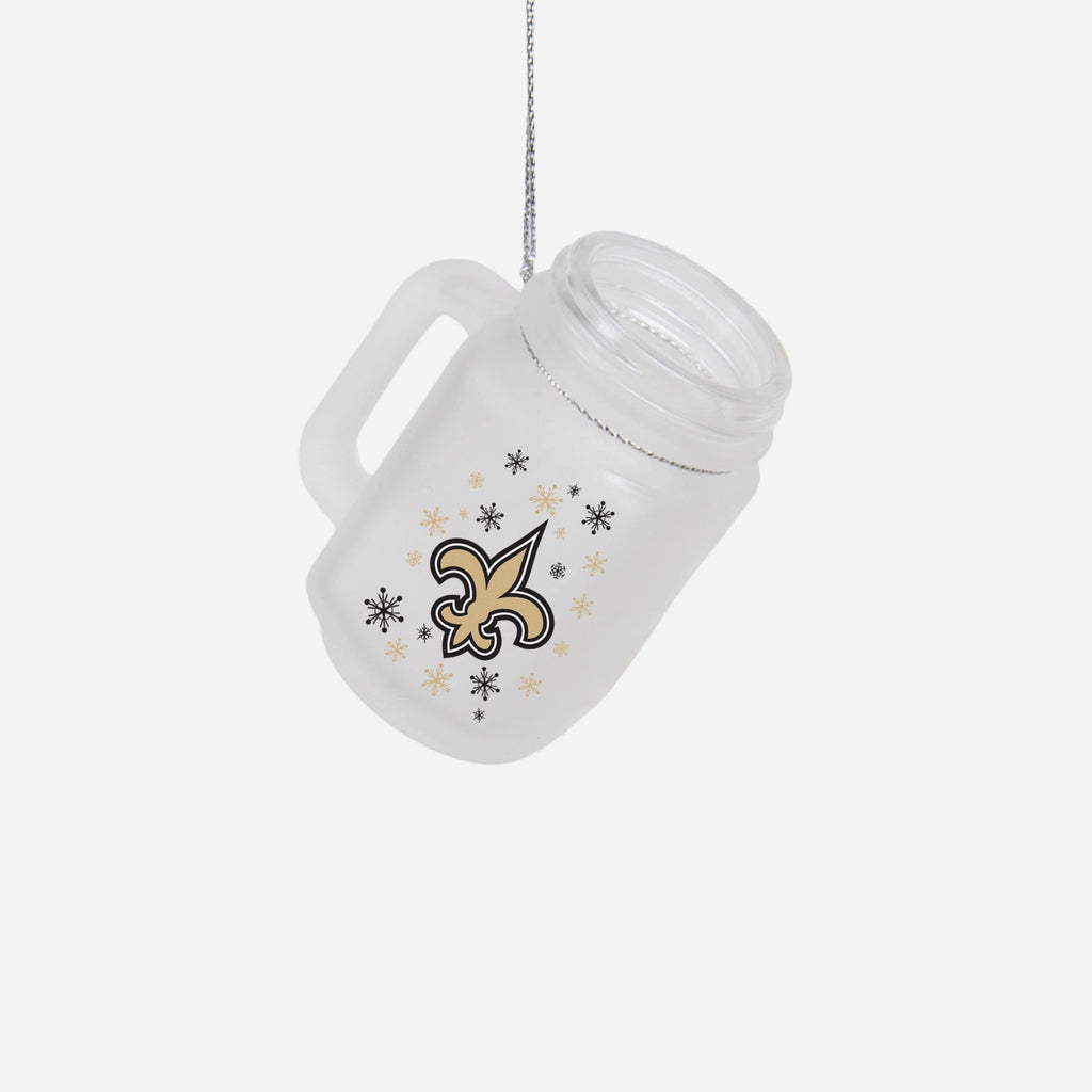 New Orleans Saints Mason Jar Ornament FOCO - FOCO.com