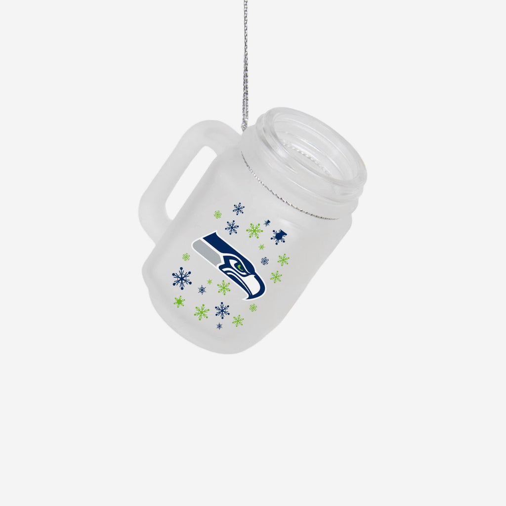 Seattle Seahawks Mason Jar Ornament FOCO - FOCO.com