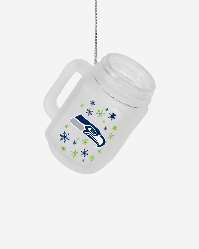 Seattle Seahawks Mason Jar Ornament FOCO - FOCO.com