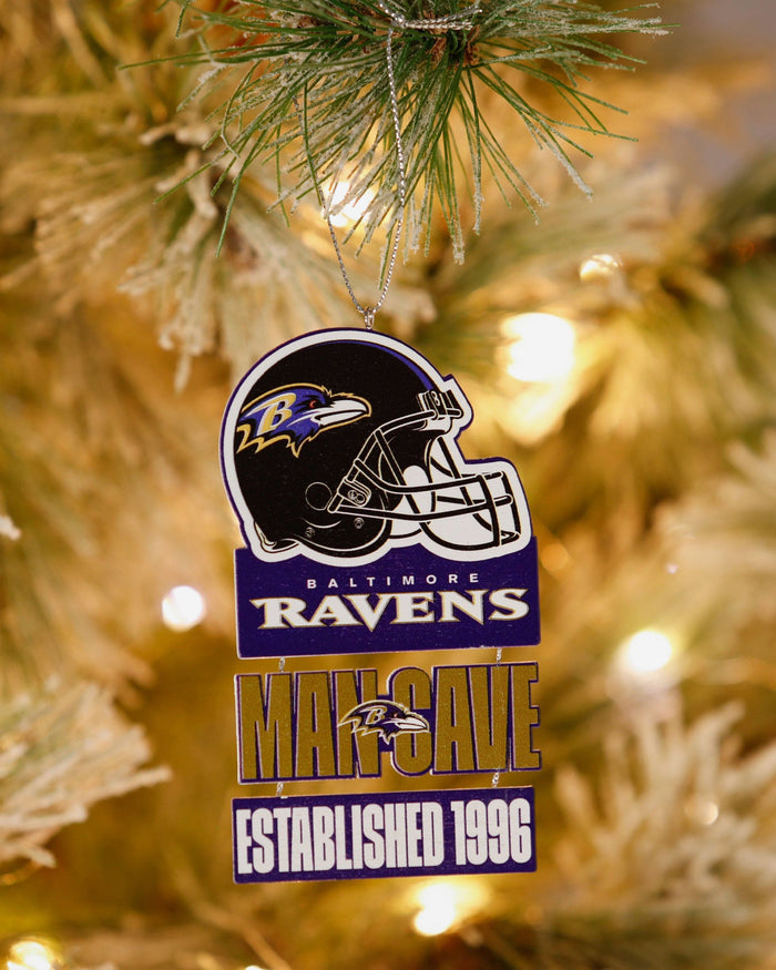 Baltimore Ravens Mancave Sign Ornament FOCO - FOCO.com