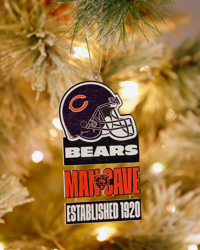 Chicago Bears Mancave Sign Ornament FOCO - FOCO.com