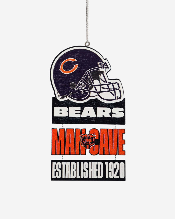 Chicago Bears Mancave Sign Ornament FOCO - FOCO.com