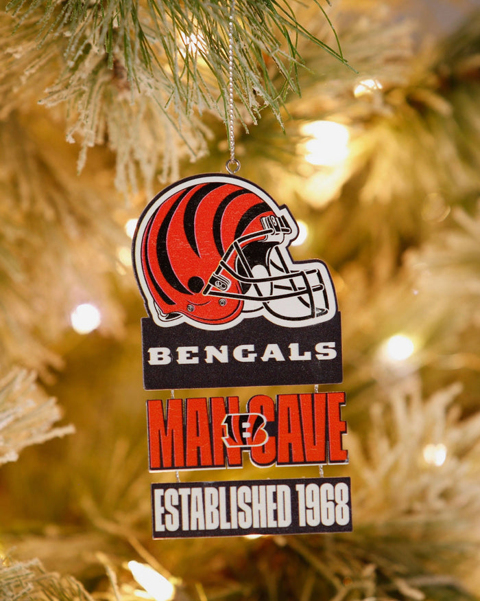 Cincinnati Bengals Mancave Sign Ornament FOCO - FOCO.com