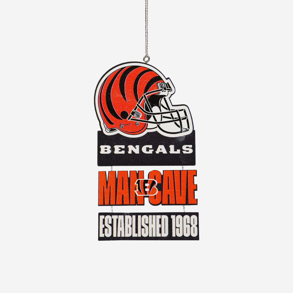 Cincinnati Bengals Mancave Sign Ornament FOCO - FOCO.com