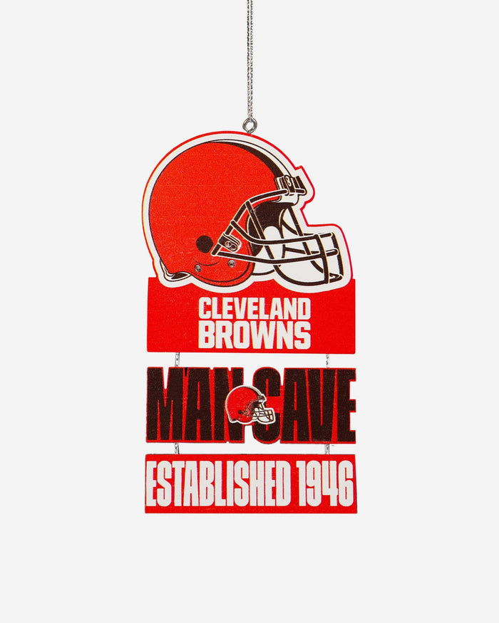 Cleveland Browns Mancave Sign Ornament FOCO - FOCO.com