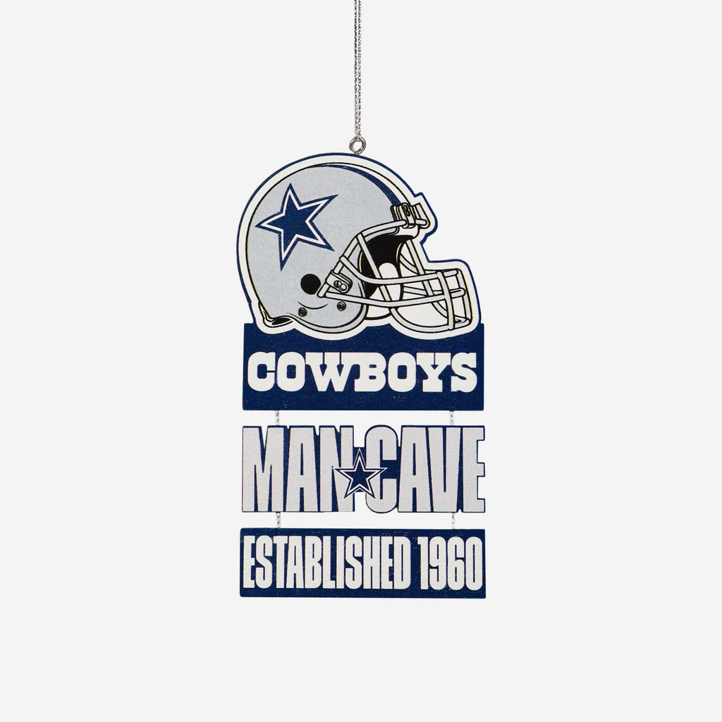 Dallas Cowboys Mancave Sign Ornament FOCO - FOCO.com