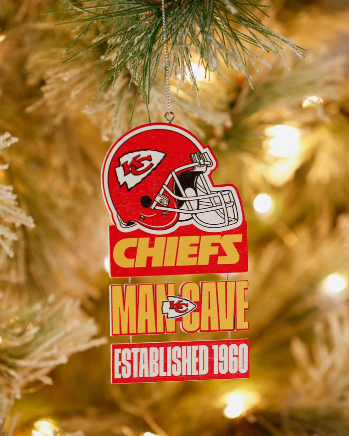 Kansas City Chiefs Mancave Sign Ornament FOCO - FOCO.com