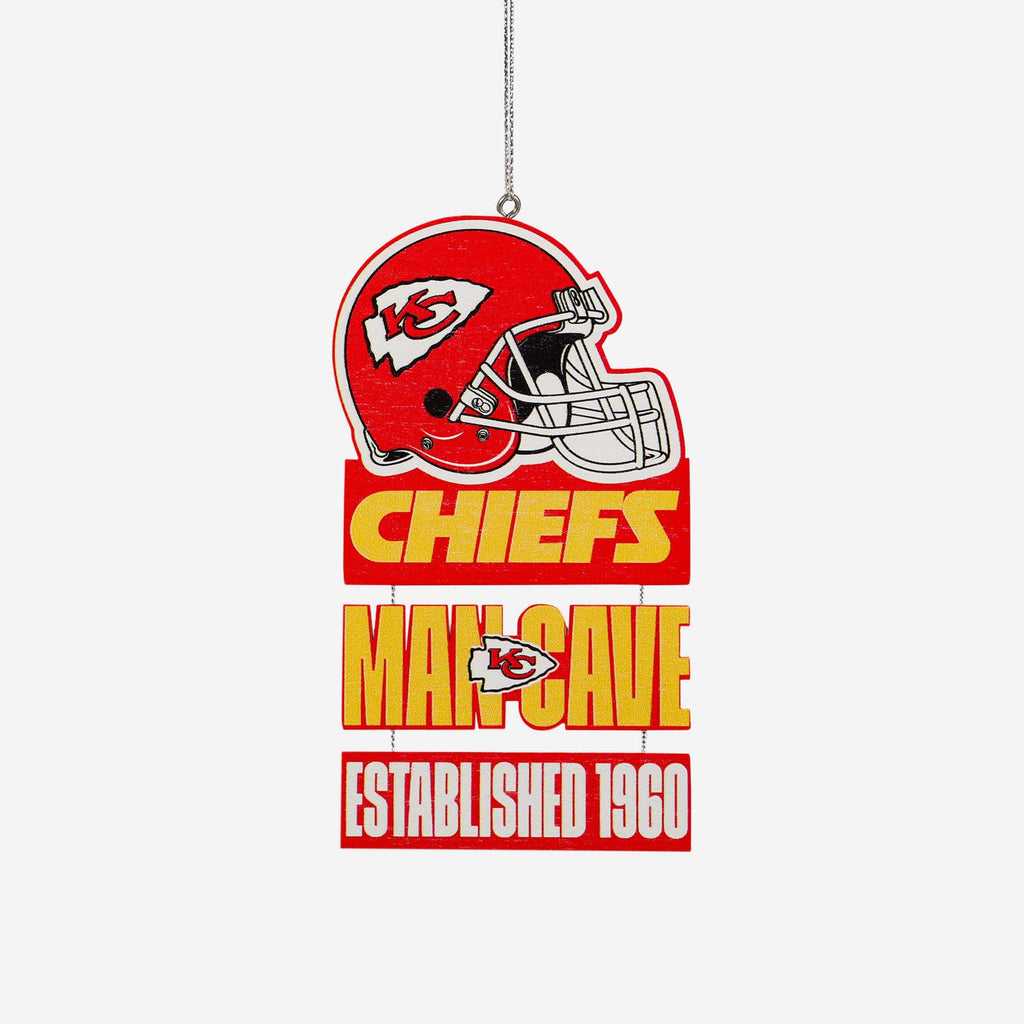 Kansas City Chiefs Mancave Sign Ornament FOCO - FOCO.com