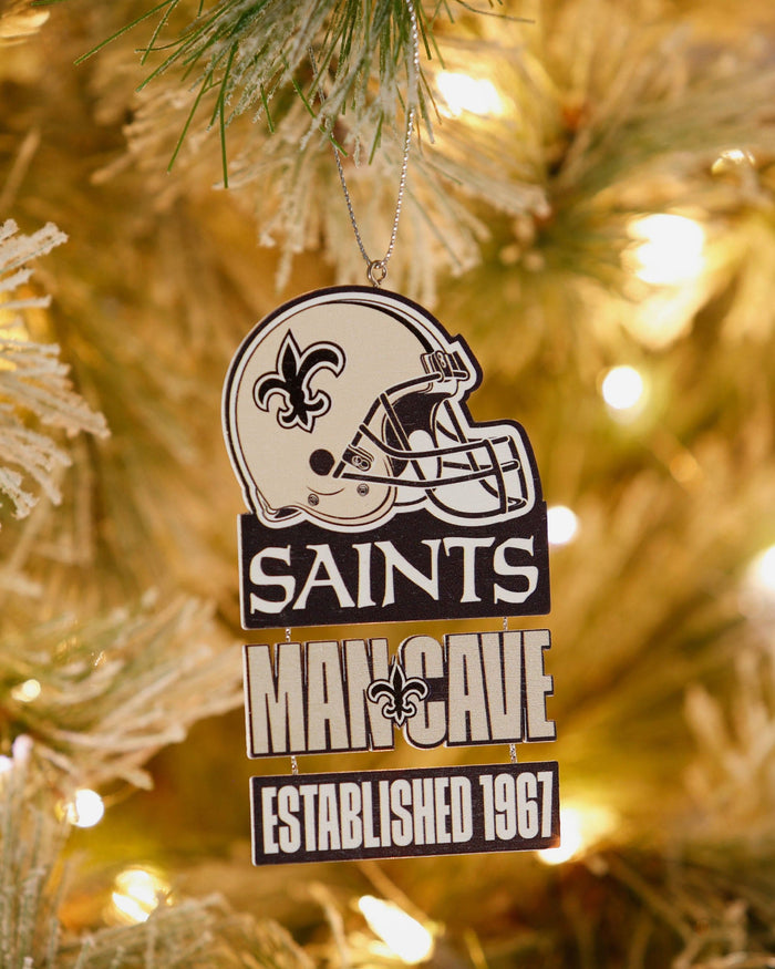 New Orleans Saints Mancave Sign Ornament FOCO - FOCO.com