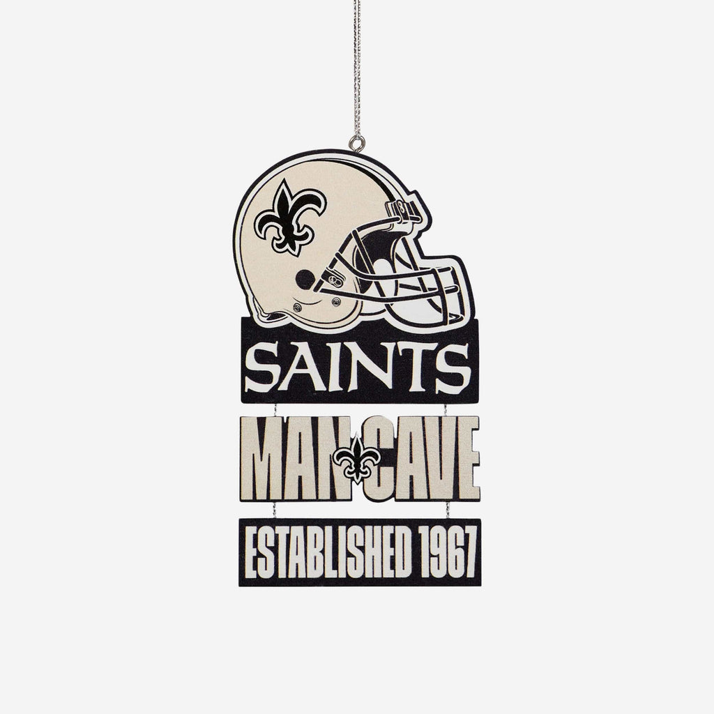 New Orleans Saints Mancave Sign Ornament FOCO - FOCO.com