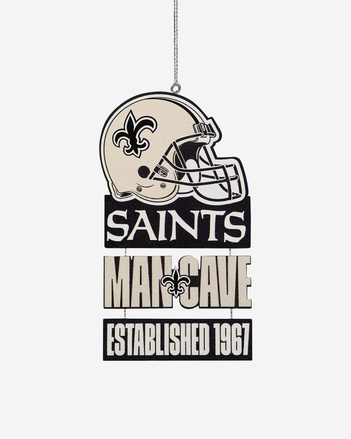 New Orleans Saints Mancave Sign Ornament FOCO - FOCO.com