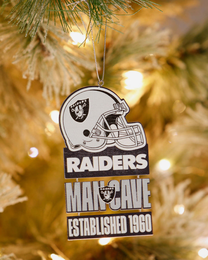 Las Vegas Raiders Mancave Sign Ornament FOCO - FOCO.com