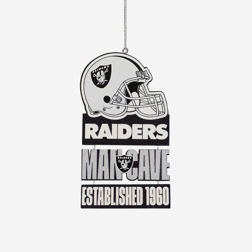 Las Vegas Raiders Mancave Sign Ornament FOCO - FOCO.com