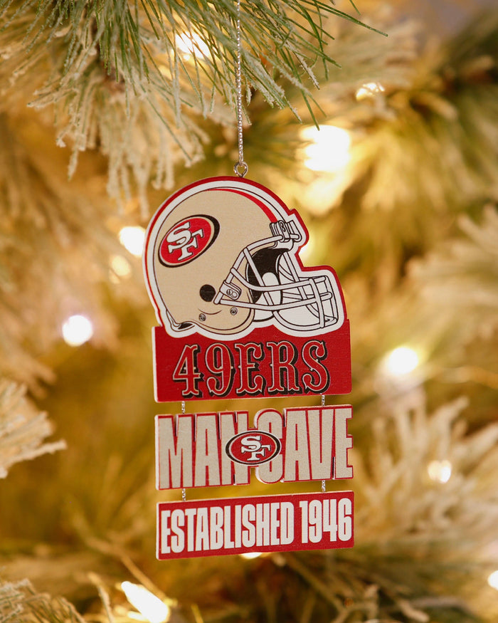 San Francisco 49ers Mancave Sign Ornament FOCO - FOCO.com