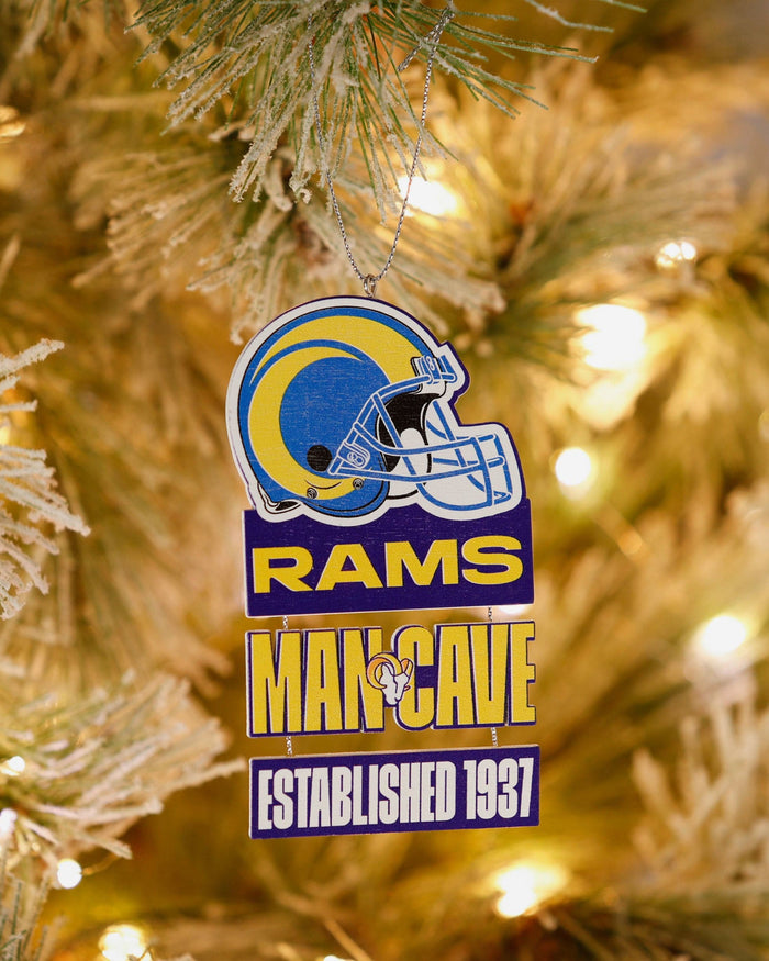 Los Angeles Rams Mancave Sign Ornament FOCO - FOCO.com