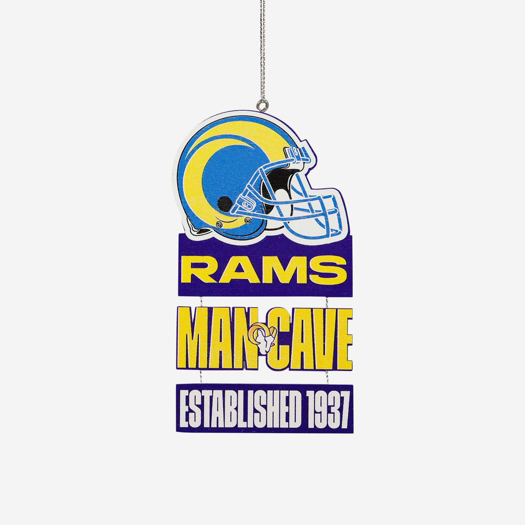 Los Angeles Rams Mancave Sign Ornament FOCO - FOCO.com