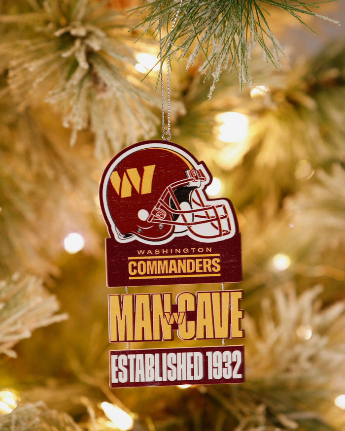 Washington Commanders Mancave Sign Ornament FOCO - FOCO.com