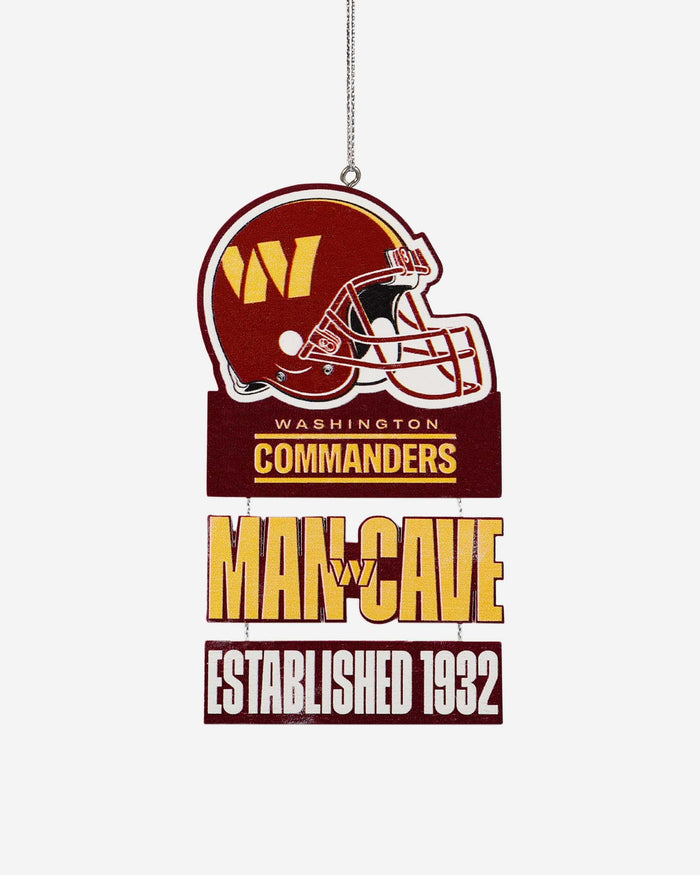 Washington Commanders Mancave Sign Ornament FOCO - FOCO.com