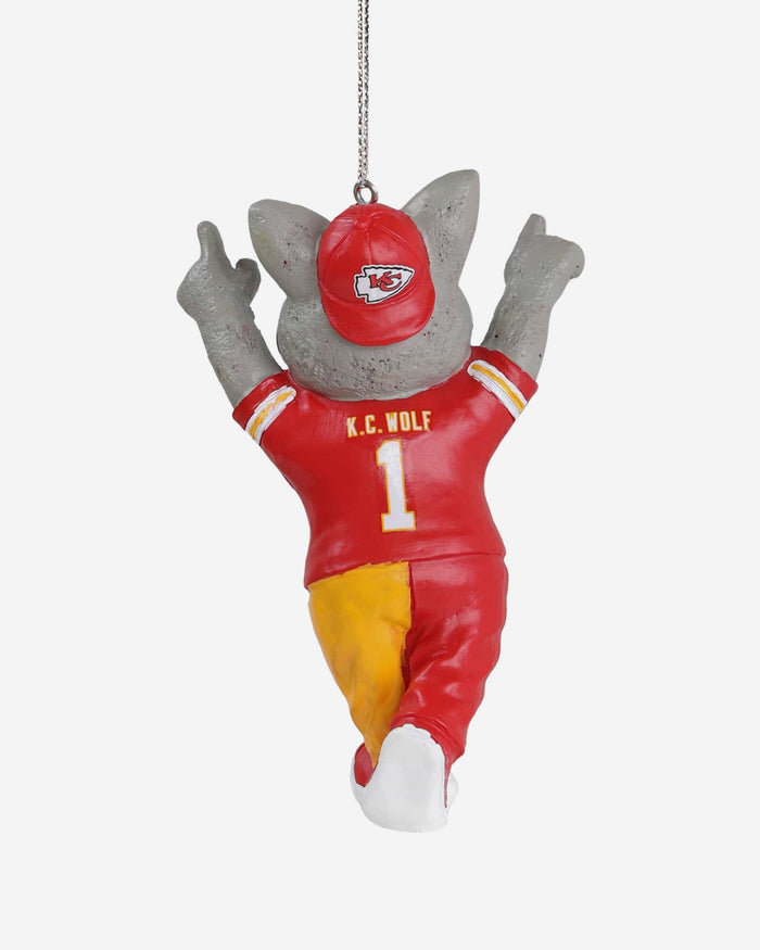 KC Wolf Kansas City Chiefs Mascot Ornament FOCO - FOCO.com