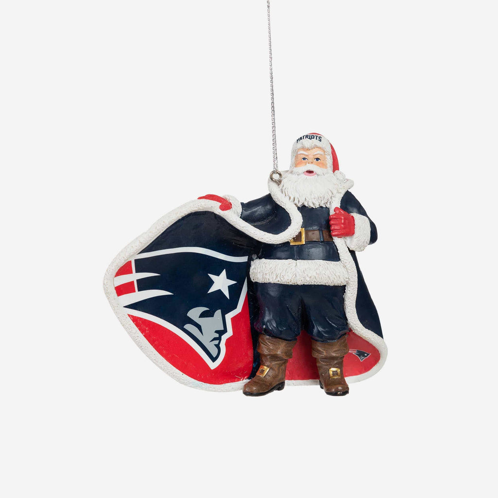 New England Patriots Photoprint Santa Ornament FOCO - FOCO.com