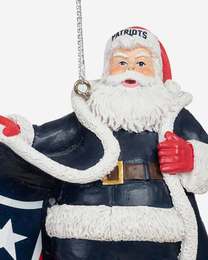 New England Patriots Photoprint Santa Ornament FOCO - FOCO.com