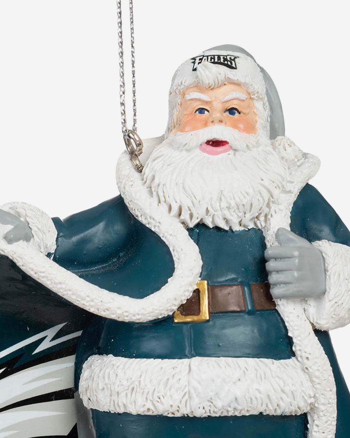 Philadelphia Eagles Photoprint Santa Ornament FOCO - FOCO.com