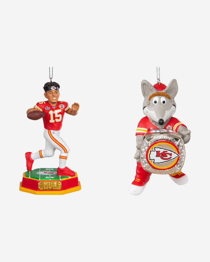 Kansas City Chiefs Super Bowl LIV Champions Player Ornament Box Set FOCO - FOCO.com