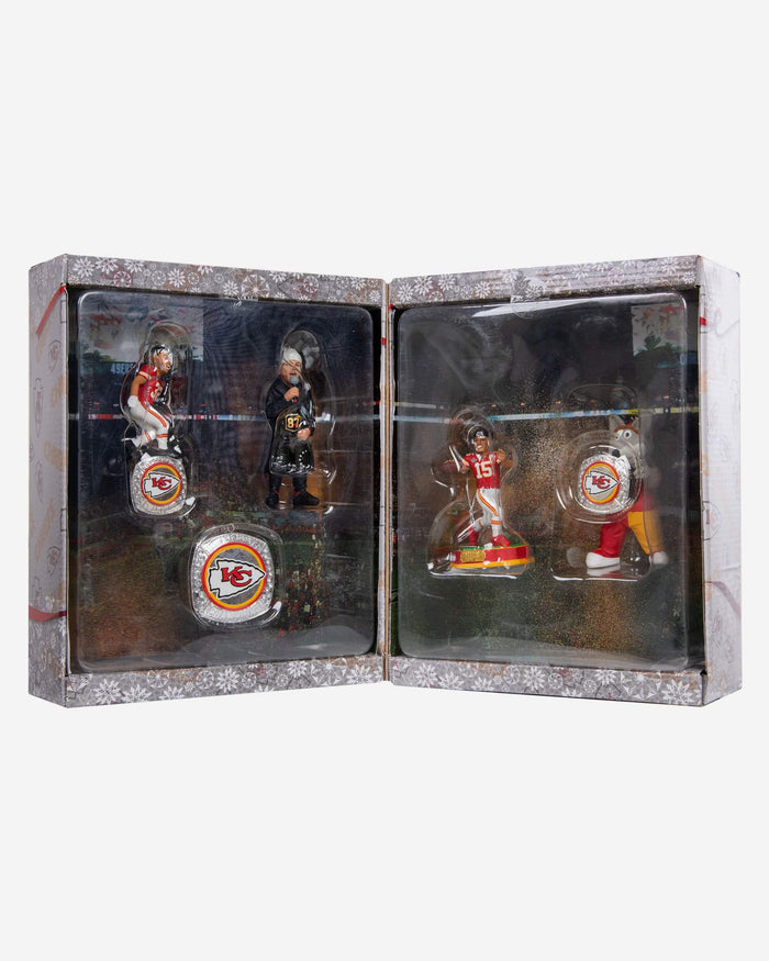 Kansas City Chiefs Super Bowl LIV Champions Player Ornament Box Set FOCO - FOCO.com