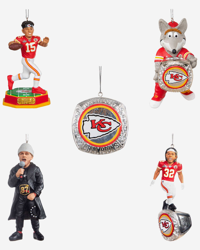 Kansas City Chiefs Super Bowl LIV Champions Player Ornament Box Set FOCO - FOCO.com