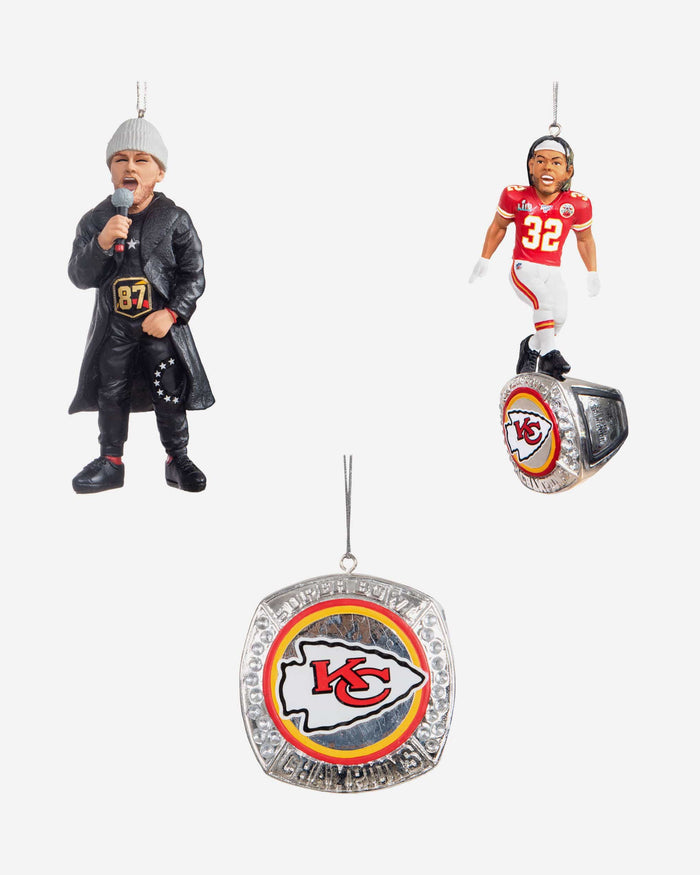 Kansas City Chiefs Super Bowl LIV Champions Player Ornament Box Set FOCO - FOCO.com