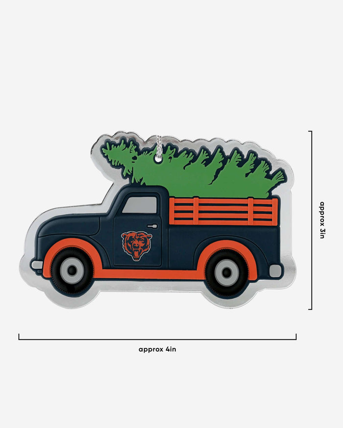 Chicago Bears 2 Pack Flat Metal Truck Ornaments FOCO - FOCO.com